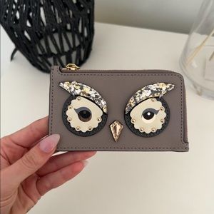 Kate Spade Starbright Grey Owl Wallet